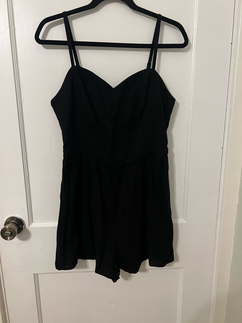 Old Navy Black Spaghetti-Strap One-Piece Bodysuit Romper